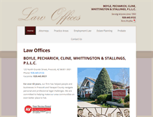Tablet Screenshot of prescottlawoffices.com